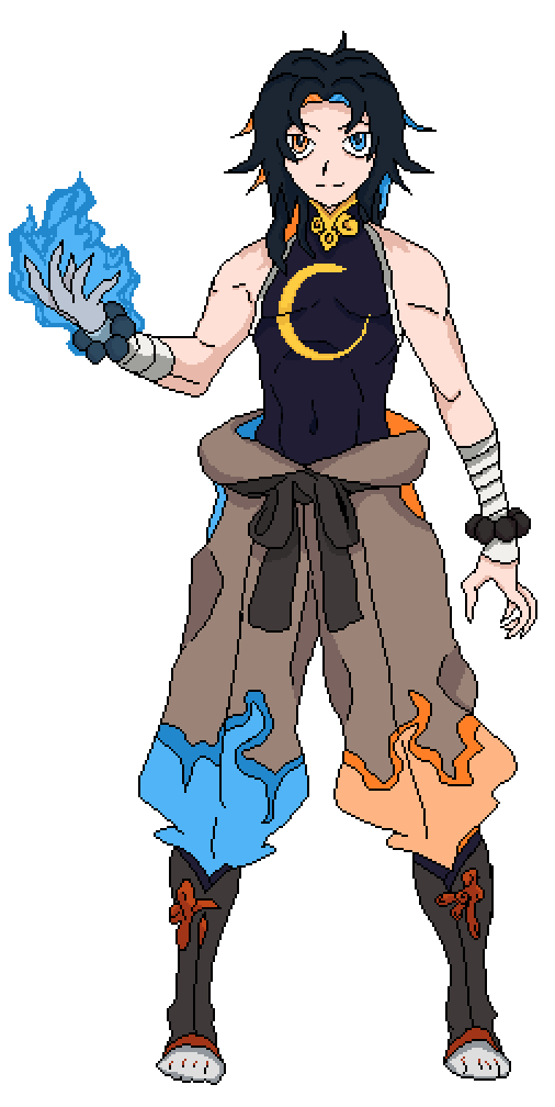 KaedoD's tweet photo. This is my boy, Endo Kitsune, wearing his hero outfit, he's a character from the My hero academia rpg that I play!! 
#pixelartist #Pixelart #RPG #BNHARP #BNHA https://t.co/psRJsMLSuE