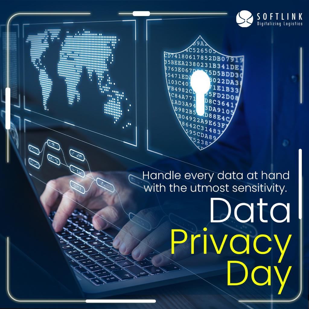 Softlinkglobal's tweet image. With digital transformation comes along a host of challenges in the form of data misuse that can be prevented with responsible management and the promotion of sensitivity toward data privacy.

#SoftlinkGlobal #IndianLogistics #FreightForwarding #Logistics #DataPrivacyDay2023