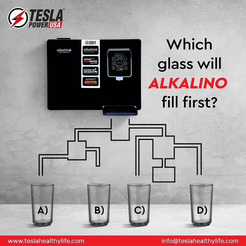 What do you think is the answer here?
Comment your answers below.
Visit: teslahealthylife.com
Call: 9706076076
#TeslaHealthyLife #MoreHealthToYou #SwitchToAlkaline #GoAlkaline #HealthyLiving #BetterLiving #ImprovingHealth #DrinkWater #HealthyWater #CleanWaterForAll #WaterDaily