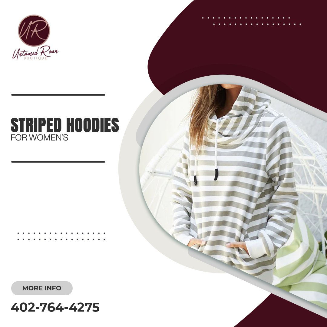 untamedroan's tweet photo. Are you looking for a cozy, comfy, yet classy outfit? Buy striped hoodies for women from Untamed Roan Boutique. You will find a cool and unique collection of hoodies. 
#untamedroanboutique #sale #hoodies #onlineshopping #stripedhoodies 
https://t.co/01OX8u5QHk https://t.co/1FoNSnhhaP