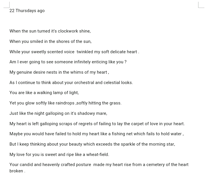 Kyth18035010's tweet photo. 22Thursdays ago, a poem about love and dedication. @ntsikimazwai @SowetanLIVE https://t.co/xoKW2Q2T0L