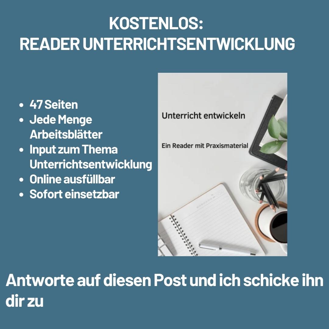 bildungdigital2's tweet photo. Januar der Unterrichtsentwicklung 
*Werbung* Zum Abschluss VERSCHENKE ich unseren 47seitigen Reader mit Input und ausfüllbaren  Arbeitsblättern zur Unterrichtsentwicklung. Wer ihn haben möchte, auf den Tweet antworten und Direktnachrichten aktivieren. https://t.co/aenYxDg2Rh