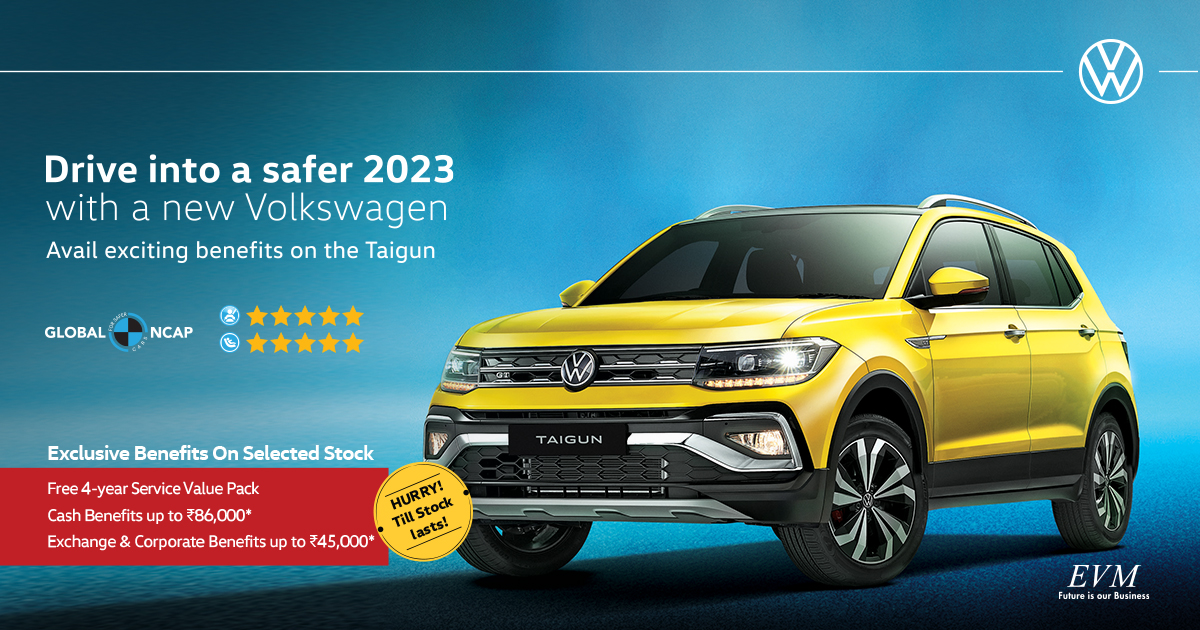 evm_volkswagen's tweet photo. Volkswagen Taigun will be your best decision of the year 2023. 
                                           
 #NewVolkswagenTaigun  #taigunkerala #taigunisafeeling #volkswagenkerala #EVMVolkswagen #taigun #volkswagen #buynow #volkswagenoffers #discount #getoffer #volkswagen https://t.co/fXRGHTy0rf