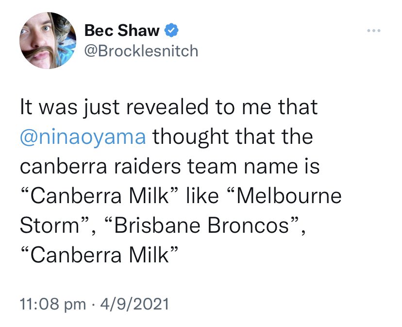 Brocklesnitch's tweet image. Presented without comment #TaskmasterAU