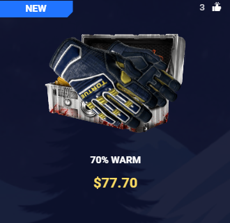 DaddyskinsCSGO's tweet photo. $77 70% Warm Case!🎁🧤

Retweet, Follow and "👍" up!

GLHF. https://t.co/1aG8VpgpTM
