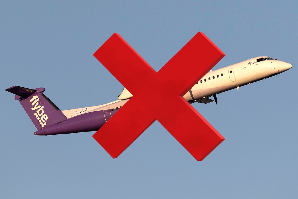 airplusnews's tweet photo. 🇬🇧 Flybe annonce ce matin l’annulation de la totalité de ses vols.

🔴 La compagnie britannique confirme la cessation immédiate de toutes ses activités. https://t.co/3NpHQACWUU