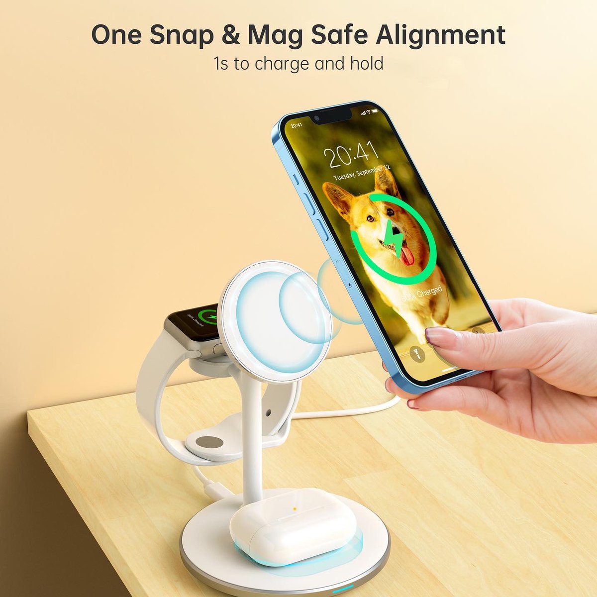 Choetech_Japan's tweet photo. ケーブルから解放🔓
⚡️大人気アイテムワイヤレス充電器⚡️
1台3役🥳
スマホ・アップルウォッチ・AirPods を同時充電可能!
✅ マグネット充電可能
✅ 縦置き・横置き対応
✅ 15W出力で急速充電に対応
商品をチェック🔽
https://t.co/PZa4N6PFsJ
#CHOETECH
#チョエテック
#ワイヤレス充電器 https://t.co/gW0z8sLY9T