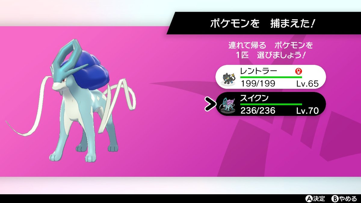 ぬぃぬぃ 珍ポケモンを集めたい人 Shiny Suicune Twitter