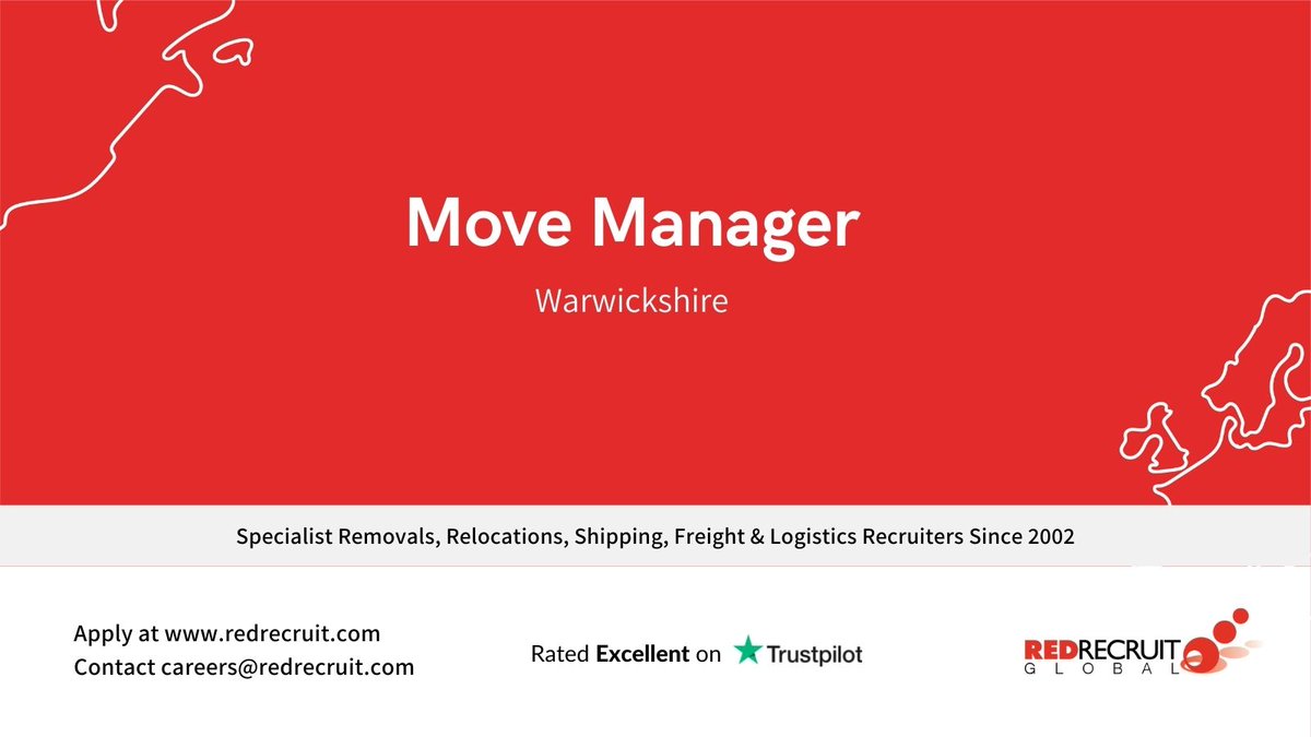 Redrecruit's tweet photo. We are seeking a #MoveManager for our client based in #Warwickshire, who specialise in #Corporate #International #Moves

https://t.co/QfkHiXmbEG

#jobs #vacancies #careers #hiringnow #jobsearch #recruiting #employment #recruitmentagency #jobsinwarwickshire #warwickshirejobs https://t.co/ON2v3iINUn