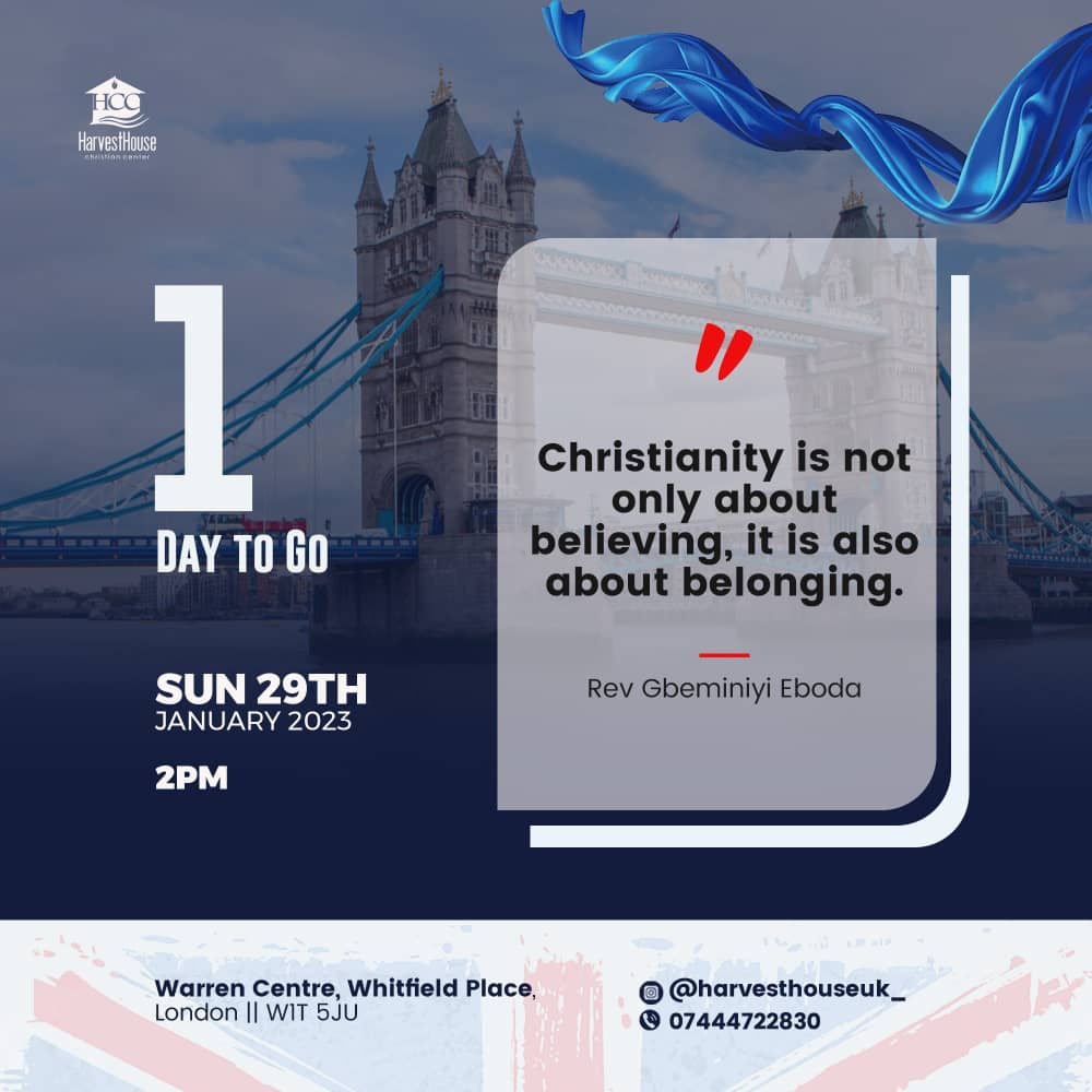 wearecedars_'s tweet photo. "Christianity is not only about believing, it is also about belonging.β
- Reverend Gbeminiyi Eboda
United Kingdom, we have come in the name of the LORD! We will be starting out in LONDON with a very special service TOMORROW!
#hccnation #hcclondon #revival #emergence https://t.co/8scqOZHBdT