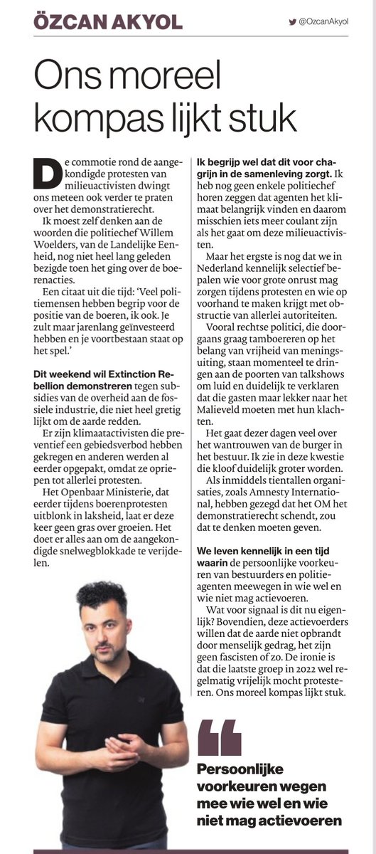 OzcanAkyol's tweet photo. Column: het Openbaar Ministerie is wel eens minder pro-actief geweest. https://t.co/vZad0bBrEp