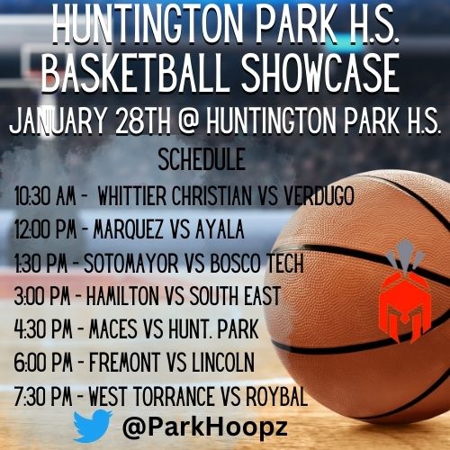 ParkHoopz's tweet photo. Huntington Park High School Basketball Showcase!!! January 28th @ Huntington Park Hs https://t.co/pOXyhFiHtl