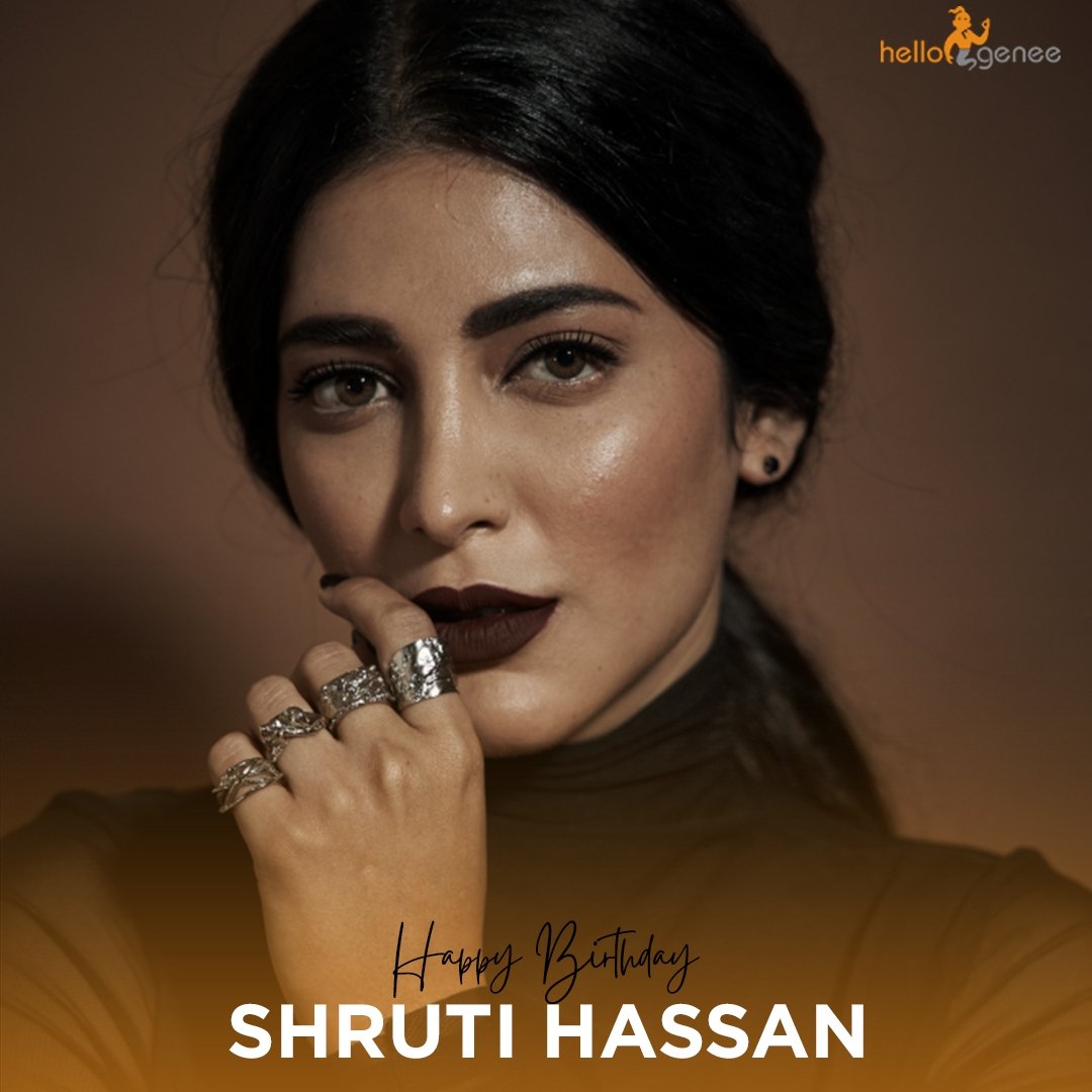 'Another year of grace, beauty and success. Happy Birthday Shruti Haasan, cheers to many more years of amazing performances and achievements'

#shrutihaasan #haasan #shrutihaasanfans #HBDShrutiHaasan #indianactress #southindianactress #indianhotactress #film #south #filmindustry
