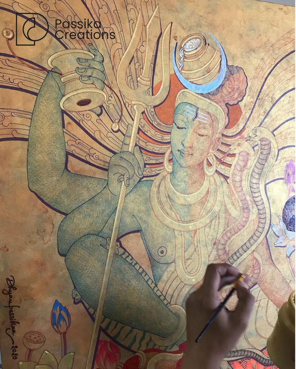 PASSIKACREATION's tweet photo. Adi Shakti Painting is an ancient form of painting originating from India. Adi Shakti paintings are created using vibrant colors and bold brushstrokes to create a powerful and spiritual image. @DhyanPassika 
@PASSIKACREATION  #AdiShaktiPainting #art #paintingoftheday #drawing https://t.co/6td5zqZ4O4