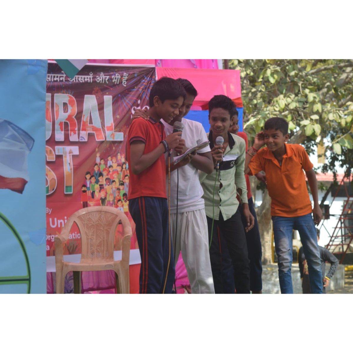 SIOBhilai's tweet photo. A public program was organized under the theme *"Cultural Fest"* on the occasion of Republic Day on January 26 at Arjun Nagar, Camp - 1, Bhilai by the Students Islamic Organization of India, Bhilai. Different types of programs were presented by the children in this programme. https://t.co/WuGOUl8TXw