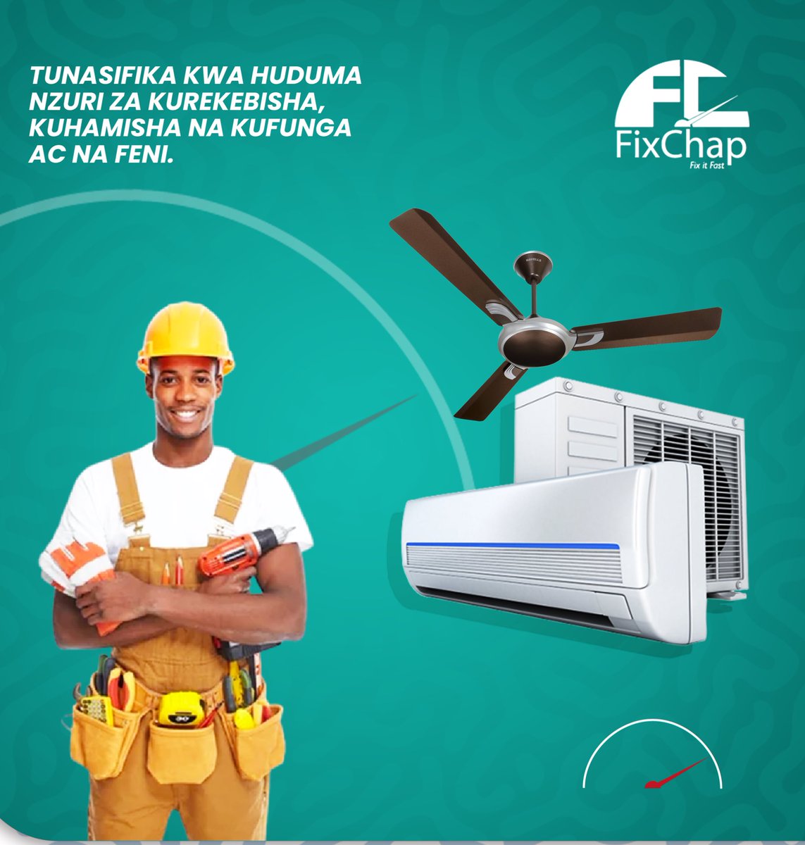 FixChap's tweet photo. Let us handle the fixing as you enjoy your weekend!

#fixchapapp #fixitfast #airconditioning #acrepair #fundiac https://t.co/8SGgawLI9a