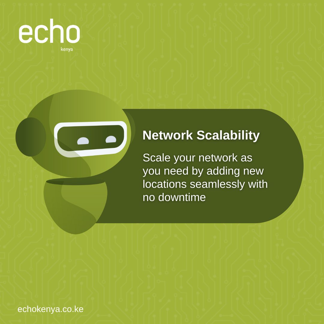 EchoKenya_'s tweet photo. SuperWAN: The cost-efficient, scalable, and secure solution for the future of work.
Are you prepared to use SuperWAN to keep your teams connected?
Say Hello! info@echokenya.co.ke
#echokenya #echoke #echo #echotel #echosecho #telecom #SDWAN #WAN #kenya #mombasa #nairobi #ict https://t.co/sXtvJbBlGj