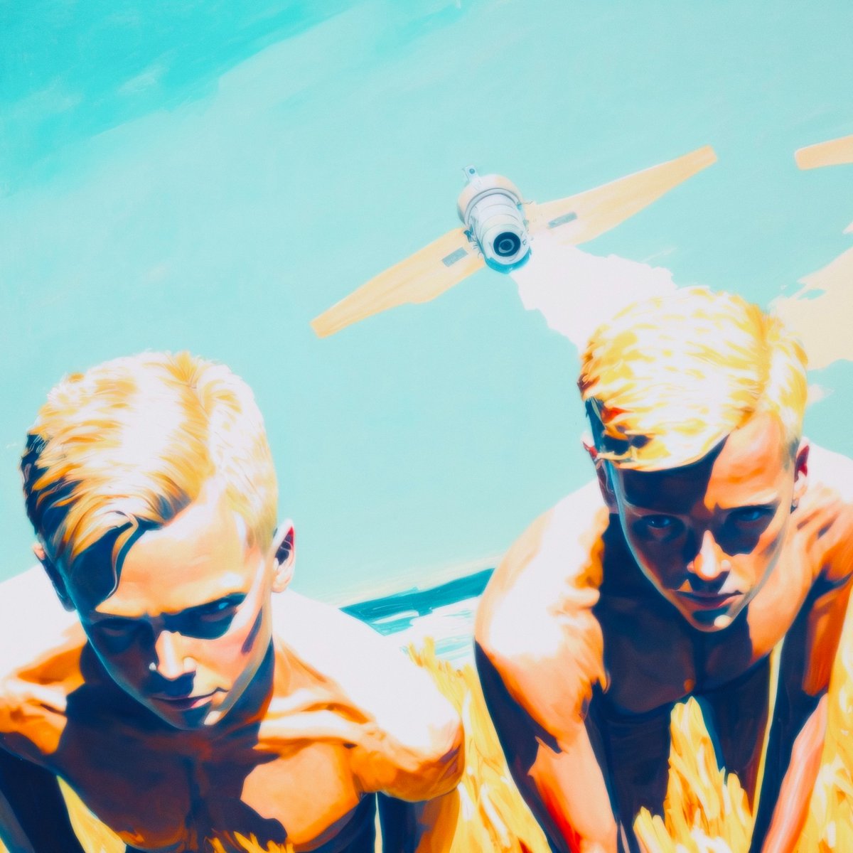 NoArt_xy's tweet image. 📢 Started a new #tezosart collection:

"Youthful Reflections - A series of painted memories of my brother"

All artworks are digital paintings co-created with AI. 

The collection means a lot to me - hope you like it too 💛

👇 Link 

#aiart #nftart #AIArtworks