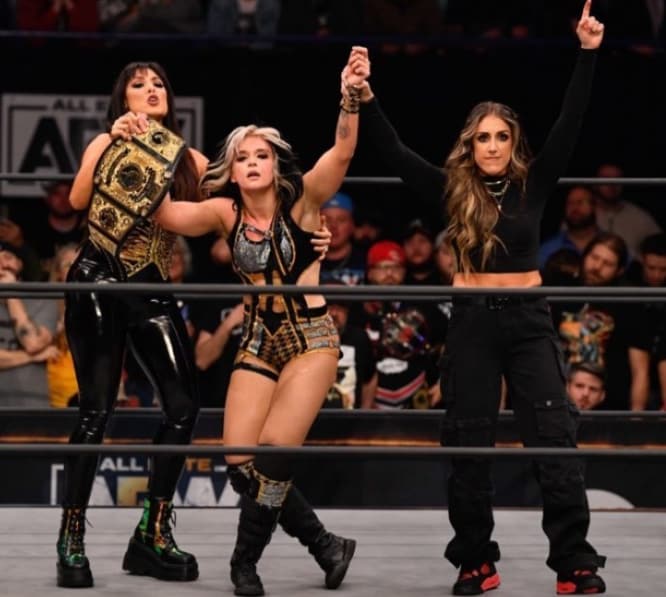 👏👏👏
#allelitewrestling #aewwrestling #aew #aewdark #aewelevation #aewdarkelevation #aewdynamite #aewrampage #femalewrestler #teamdmd #jamiehayter #aewwomensworldchampion #aewwomensinterimchampion #drbrittbaker #brittbaker #drbrittbakerdmd #rebelaew #rebaaew #rebelnotreba