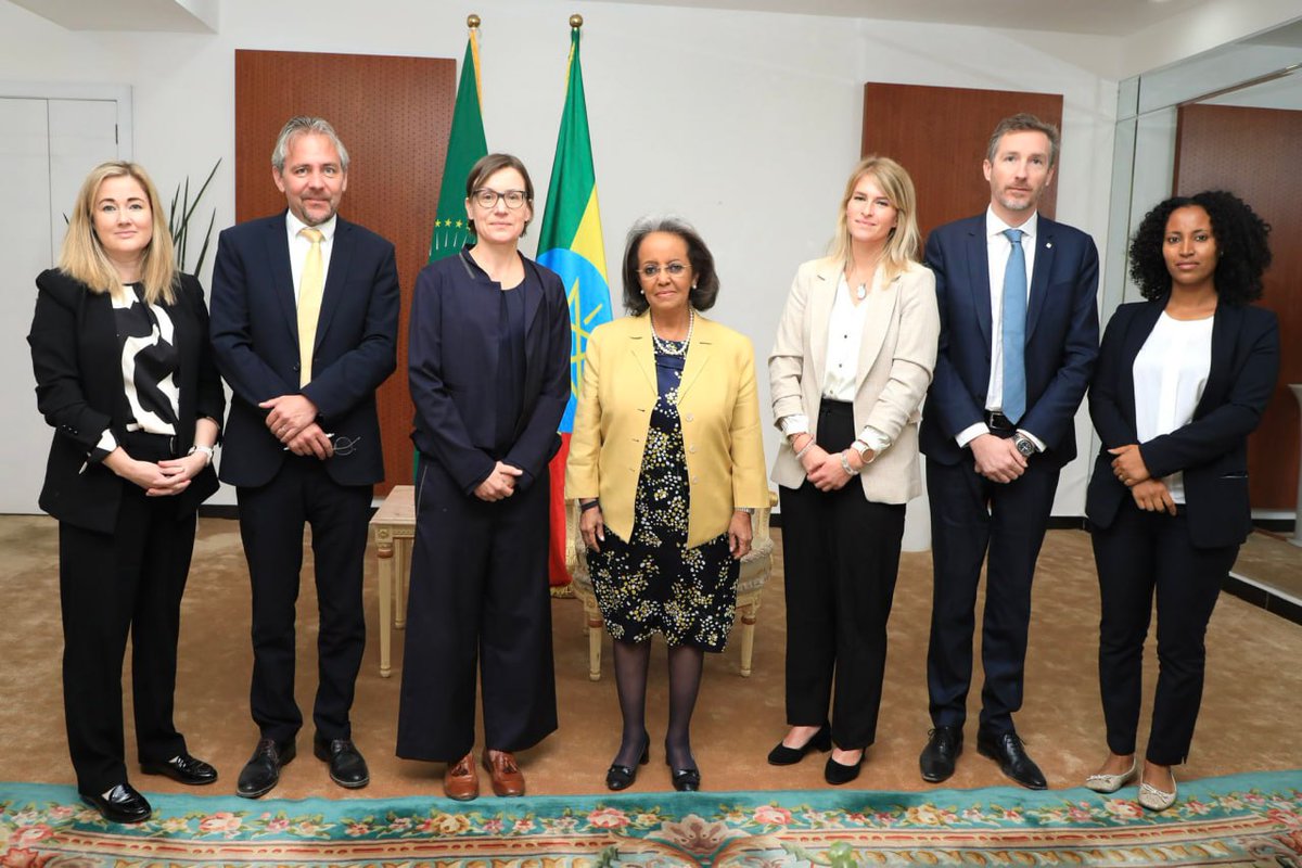 fana_arabic's tweet photo. Pres. #Sahle-Work Zewde received in her office the Pres. of the Intl. Committee of the Red Cross (ICRC), Mrs. Mirjana Spoljaric. She thanked #ICRC for its important role in humanitarian assistance.
@ICRC @POEthiopia https://t.co/ZOAEGwBfoe