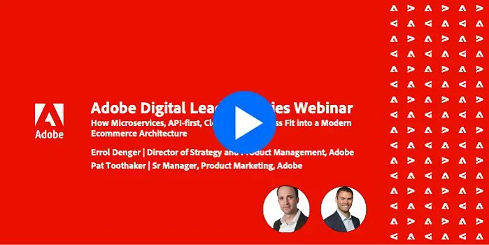 On Demand Webinar: How Microservices, API-first, Cloud, and Headless Fit into a Modern Ecommerce Architecture.

#Adobe #AdobeCommerce #AdobeExperienceManager #AEM #Headless #Microservices adobe.ly/3DlFcwe