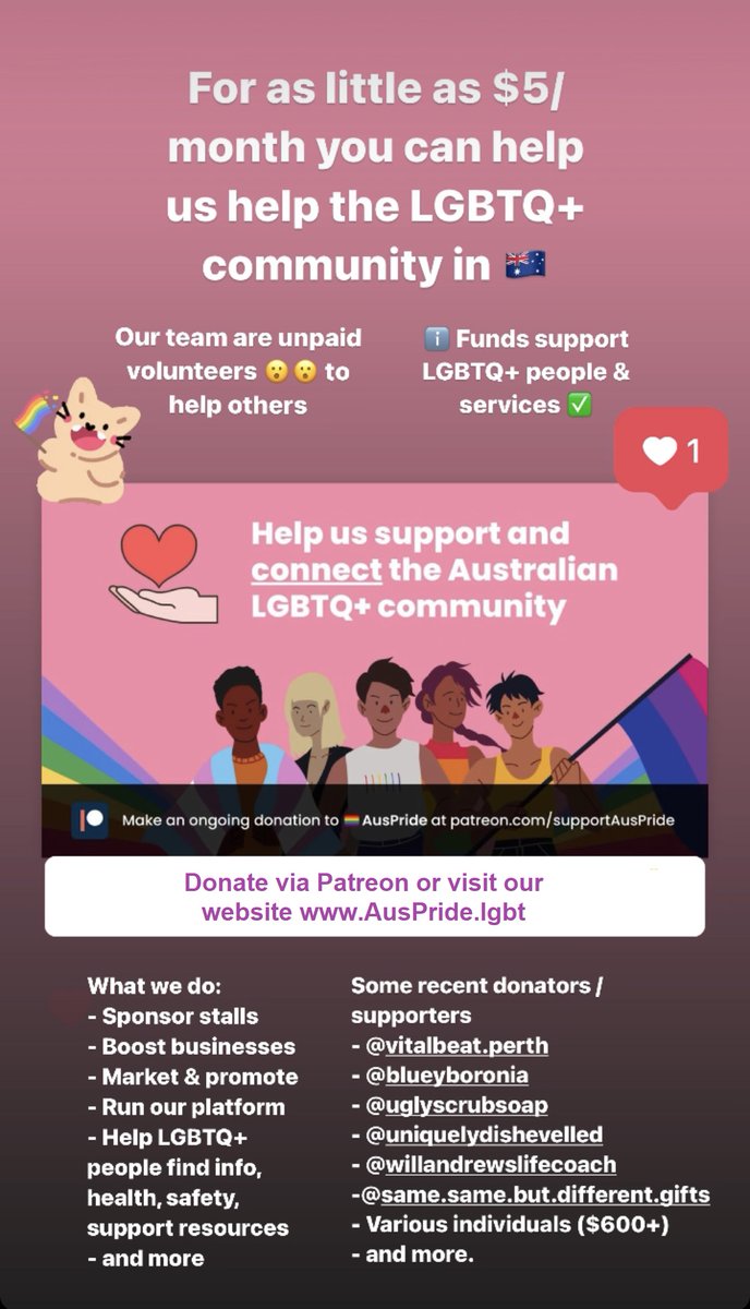 AusPrideNetwork's tweet photo. 🏳️‍🌈AusPride connects #LGBTQ+ businesses, organisations, creators, events, clubs, and more with the LGBTQ+ community in 🇦🇺. Helping everyone browse, find, search, and more.

Learn more / get listed FREE at: https://t.co/gFFtmHWaO5

Donate to us over at: https://t.co/pEuXXk4Av9 https://t.co/1UgrNj1HON