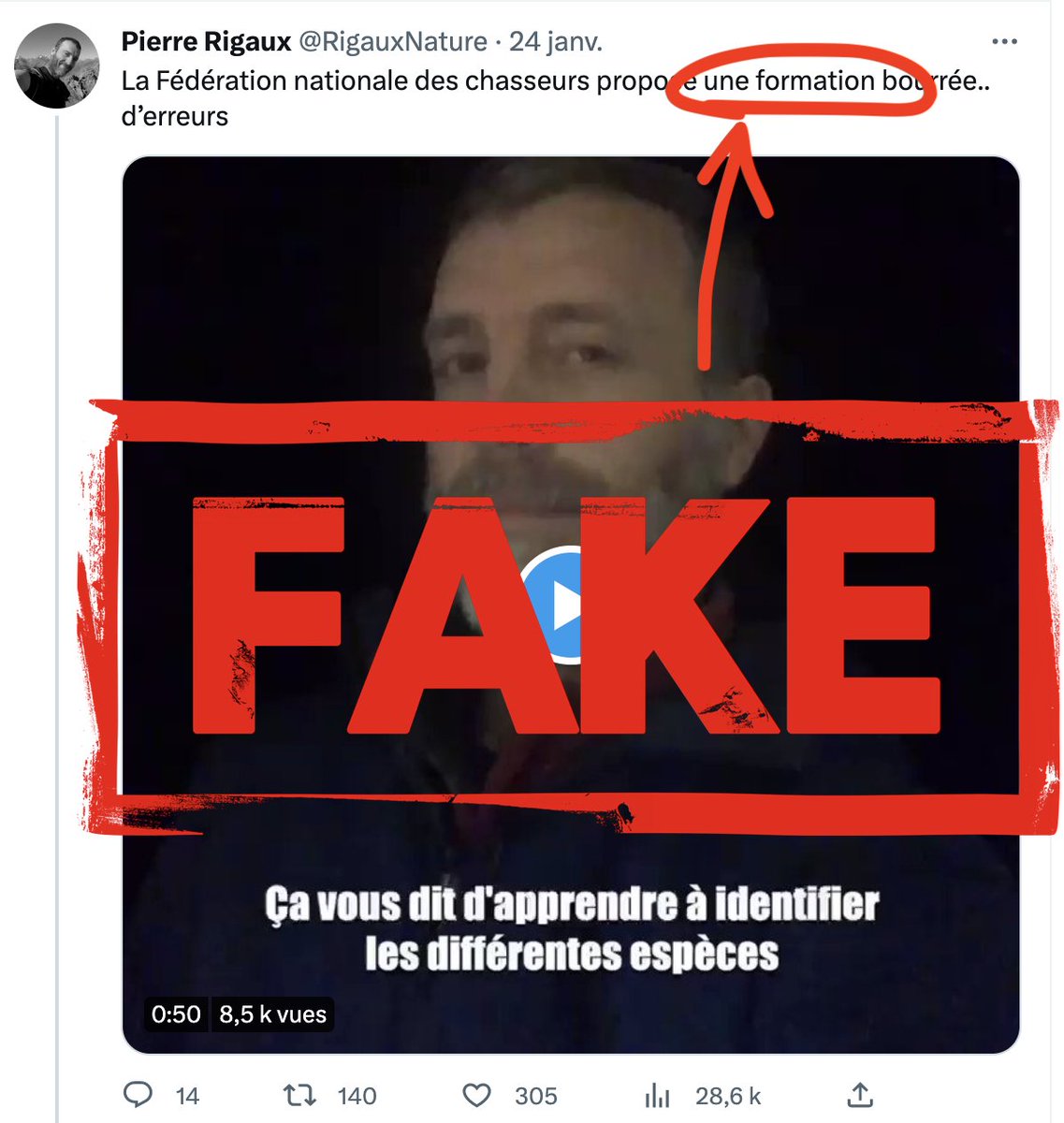 FrancAller_info's tweet photo. @ginut50 Sans @RigauxNature et @HugoClement pour ajouter leur dose de  #fake calomnieux à ces bourdes indéniables, mais aussi anecdotiques que cocasses, pensez-vous que ce buzz minutieusement concerté aurait été lancé par nos Zamis ? https://t.co/ZtNtW1BW8g