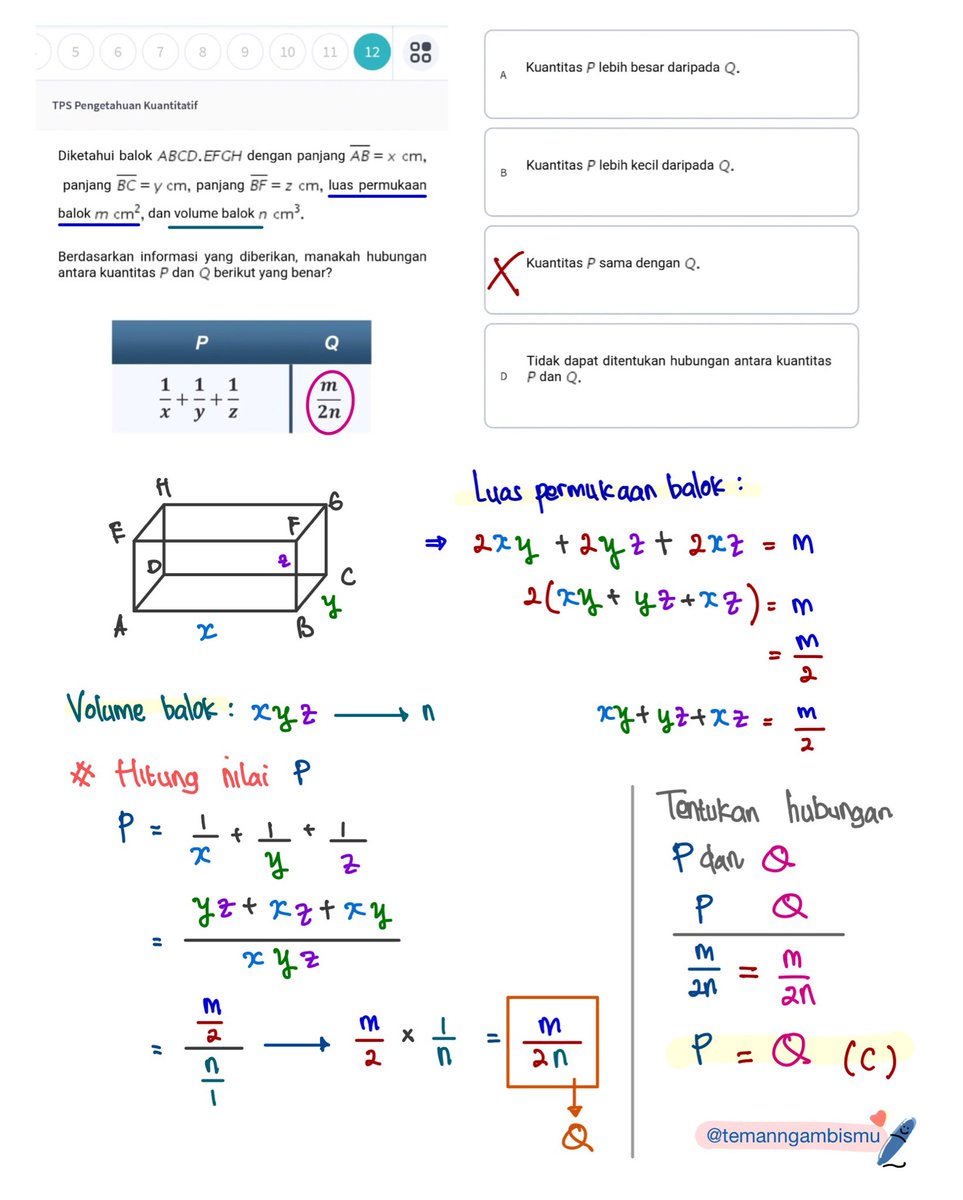 temanngambismu's tweet image. 📚 [Sefruit] 𝗣𝗲𝗺𝗯𝗮𝗵𝗮𝘀𝗮𝗻 TryOut RG 𝗣𝗲𝗻𝗴𝗲𝘁𝗮𝗵𝘂𝗮𝗻 𝗞𝘂𝗮𝗻𝘁𝗶𝘁𝗮𝘁𝗶𝗳 Eps. 17 📚

Topik : Geometri 

H-100 OMAGA👌

Kepo Dong‼️ Topik apa yang paling kamu ga ngerti dan pengen dibahas di KLINIK UTBK-SNBT⁉️
#studytwt #studyacc #ambistwt #AMBISVERSE #SNBT2023