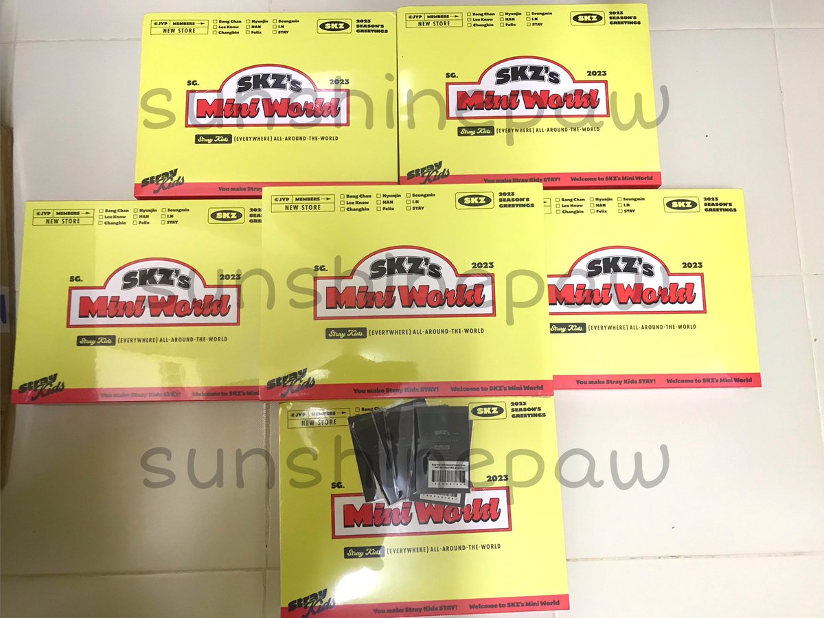 SunShine_Paw's tweet image. Jypshop skz sg 2023. Loose item and personal order from sw not arrived yet. #pawsupdate