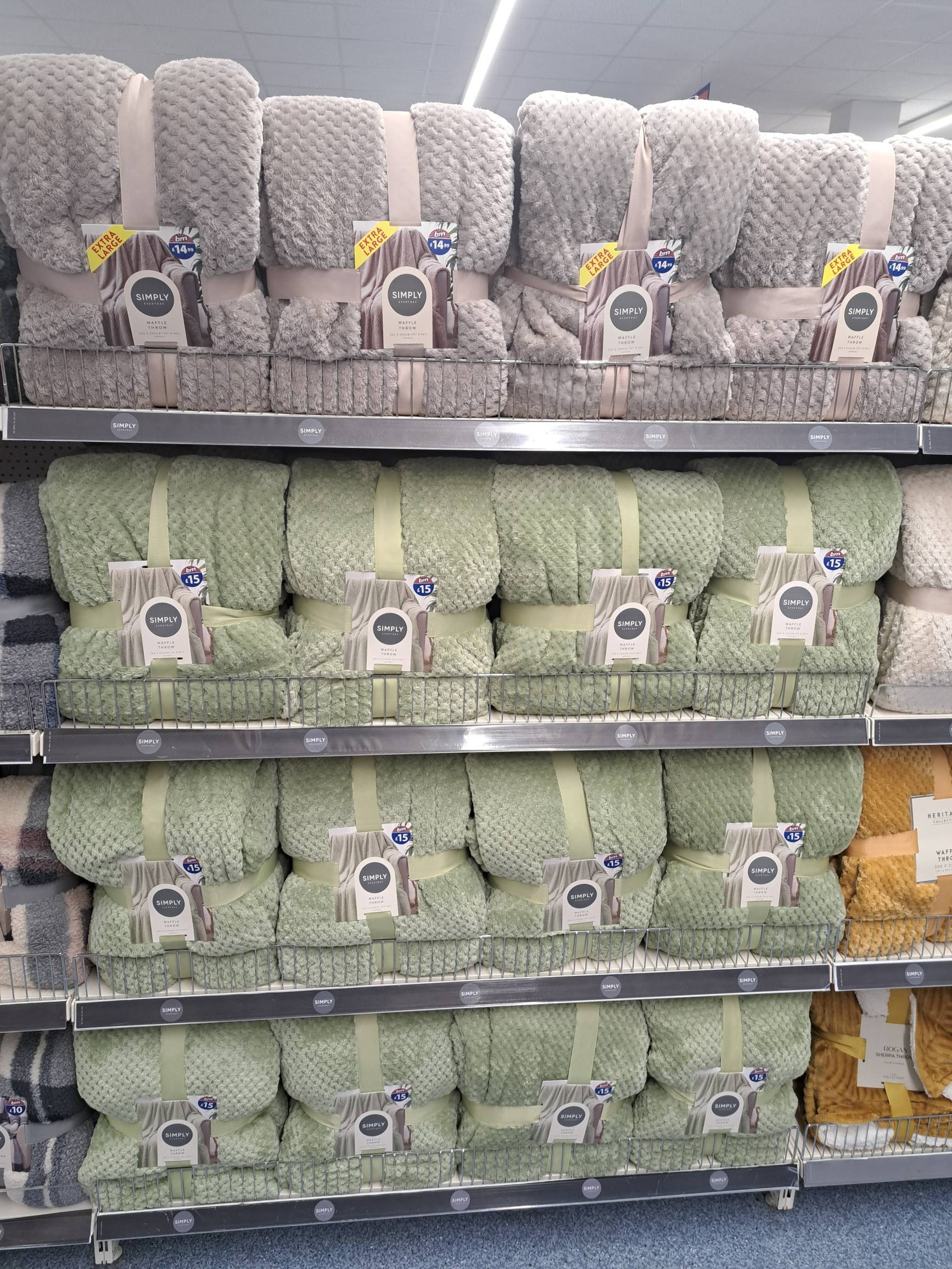 B&m waffle throw hot sale