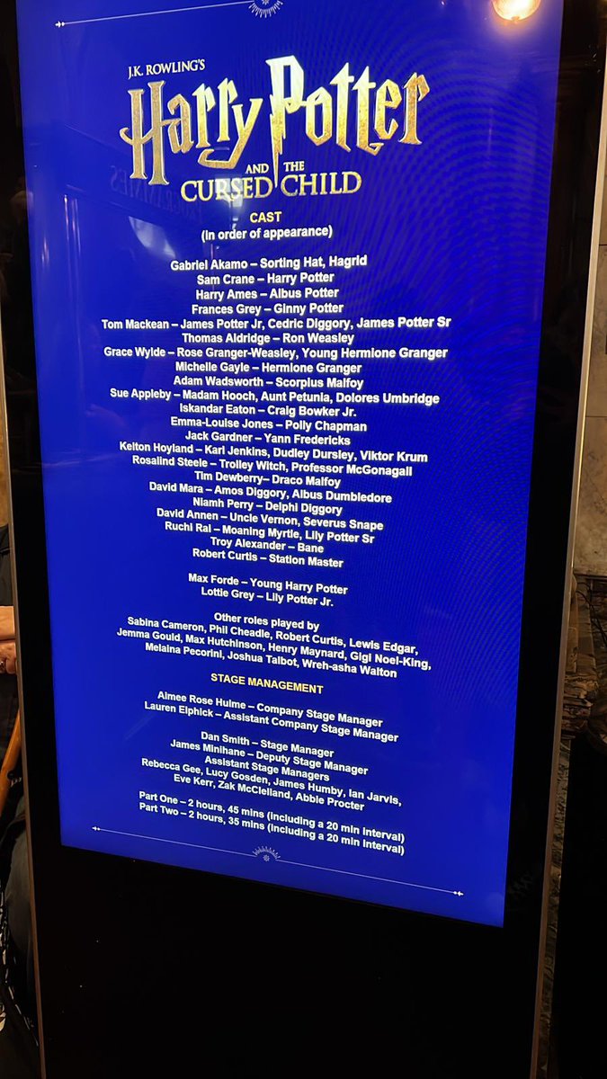 Cursed Child London Fans tweet media