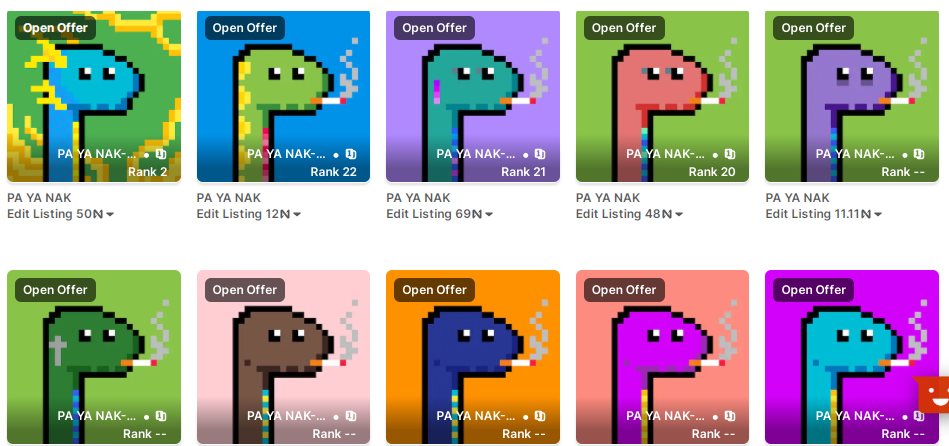 🔥New drop!! PA YA NAK comeback 💕😍 
payanak 19-28 🙏🙂
#NFTCommunitys 
new.paras.id/collection/pa-…