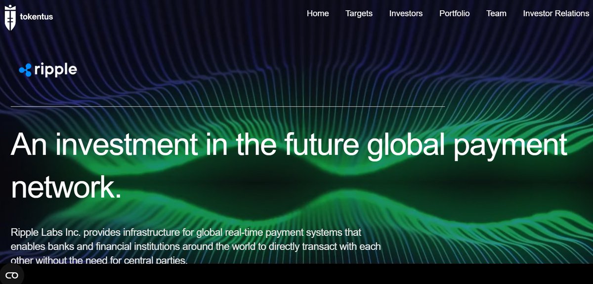 SECxrpl's tweet photo. Germany's Investment Firm Tokentus Investment AG makes a sizable investment in a @Ripple SPV citing "the #XRP cryptocurrency contained in the XRP Ledger is used as a value transfer medium for the conversion and transfer of foreign currencies between counterparties in Ripple Net." https://t.co/wd5R43Ty79