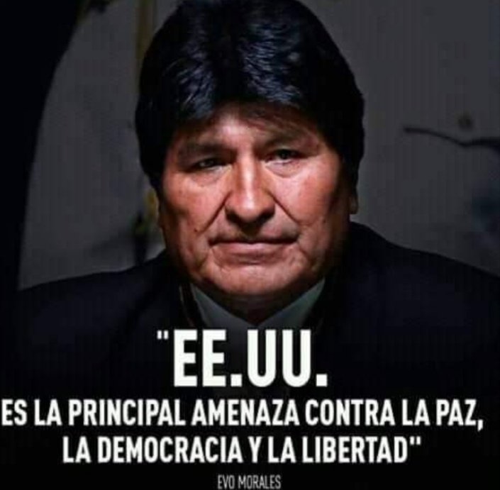 Alto y claro lo dijo Evo Morales.