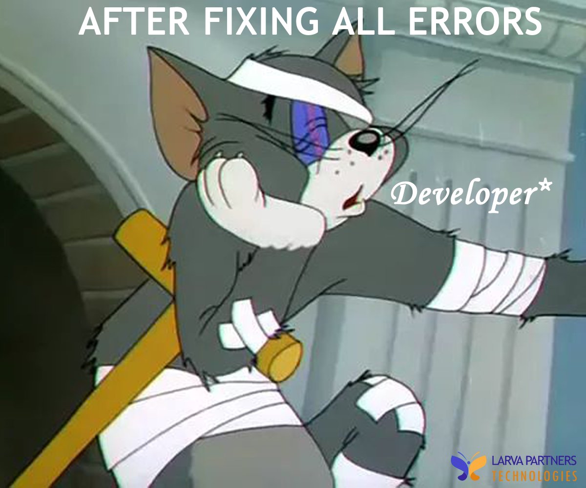 LarvaPartners23's tweet photo. If debugging is the process of removing software bugs, then programming must be the process of putting them in.πͺ²π©βπ»
#debugging #programming #coding #programmer #debug #php #errors #ErrorFix #larvapartners #larvapartnerstechnologies #chennai #softwaredevelopmentcompanychennai https://t.co/ayeaKvEMLr