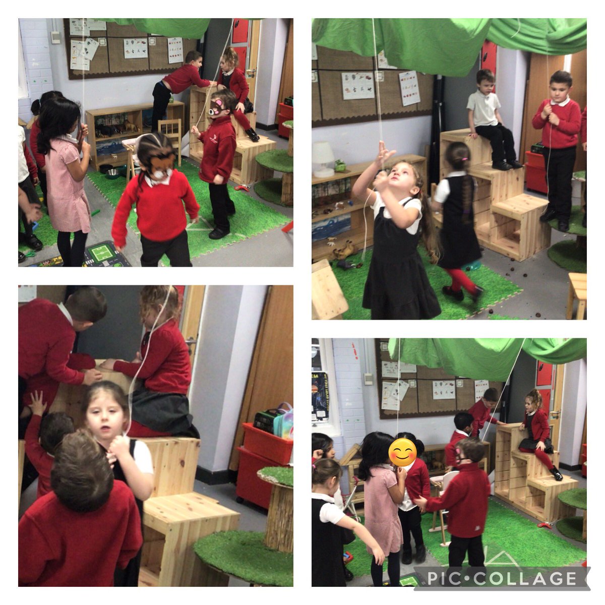 Its wonderful observing the engagement our animals &amp; their habitats topic has created. The children have enjoyed sharing their knowledge with each other while completing jigsaws, performing veterinary operations, making ocean animals and creating a forest. @kestrelmead