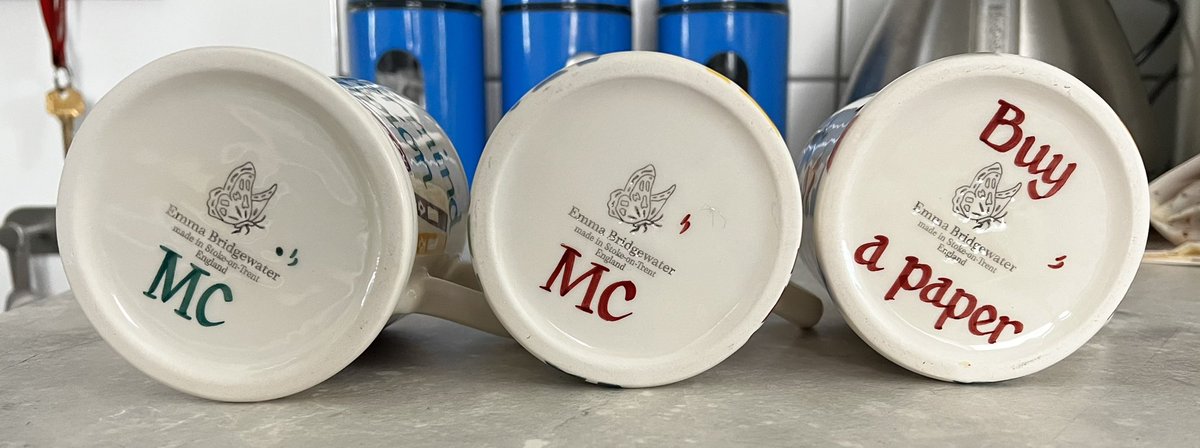 MartineBBC's tweet image. Some dear friends (they know who they are…) gave me a set of six personalised mugs including: for my @MastermindQuiz success, to immortalise my beloved Bo, and in honour of #BBCPapers. I shall treasure them.