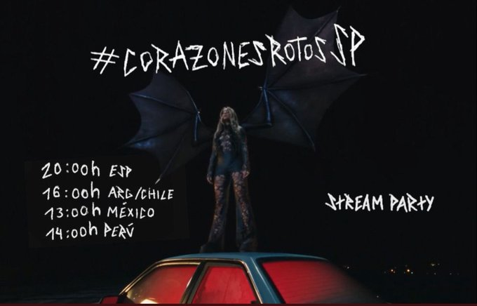 A las 20:00 (hora española) haremos una streaming party para "CORAZONES ROTOS" de <a href="/lolaindigomusic/">lola indigo | info oficial</a> &amp; <a href="/LuisFonsi/">Luis Fonsi</a>, usando el HT #/CorazonesRotosSP. 💔

¡OS ESPERAMOS!