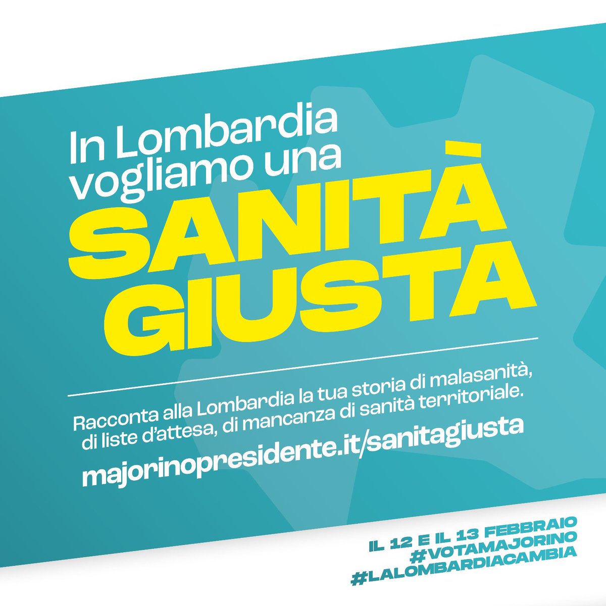 Ho aperto una pagina ad hoc per raccogliere le esperienze dei cittadini lombardi: mesi in lista d’attesa, interessi privati sempre più forti e sistema pubblico sempre più debole, personale sanitario allo stremo. Inviate le vostre segnalazioni qui: majorinopresidente.it/sanitagiusta