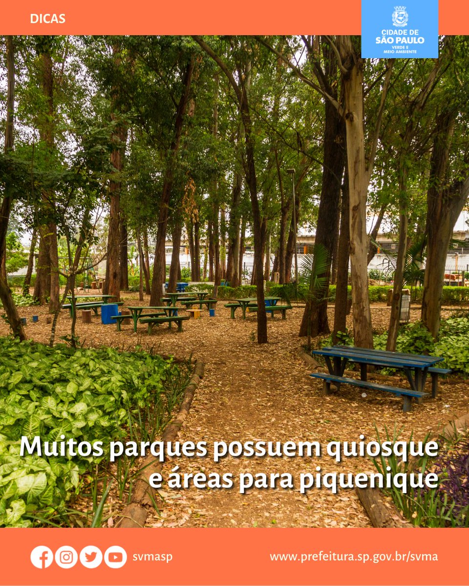 svmasp's tweet photo. Nada melhor do que aproveitar o final de semana ao livre, né?! Aproveite que o tempo está firme na cidade e venha desfrutar o verão nos parques municipais! Confira algumas sugestões para você curtir as áreas verdes da cidade.
\#svma #parquessp #meioambiente #natureza #verão https://t.co/FLfLburO26