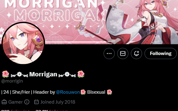 RagingNoises's tweet photo. @morrigin done 🫡 https://t.co/3C0xtH7UxM