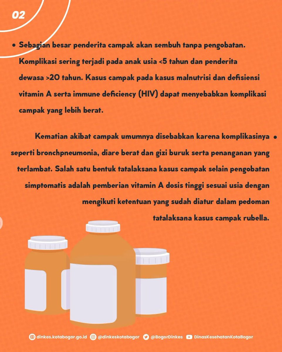 BogorDinkes's tweet photo. PRESS RELEASE SITUASI TERKINI KASUS CAMPAK DI KOTA BOGOR
Sehubungan dengan ditetapkannya status KLB Campak di Kab.Bogor dan Kab.Bandung Barat Tahun 2022.
#campak #klb #imunisasi #pd3i #kotabogor #bogorberlari #dinaskesehatankotabogor https://t.co/vAzPCD0zhW