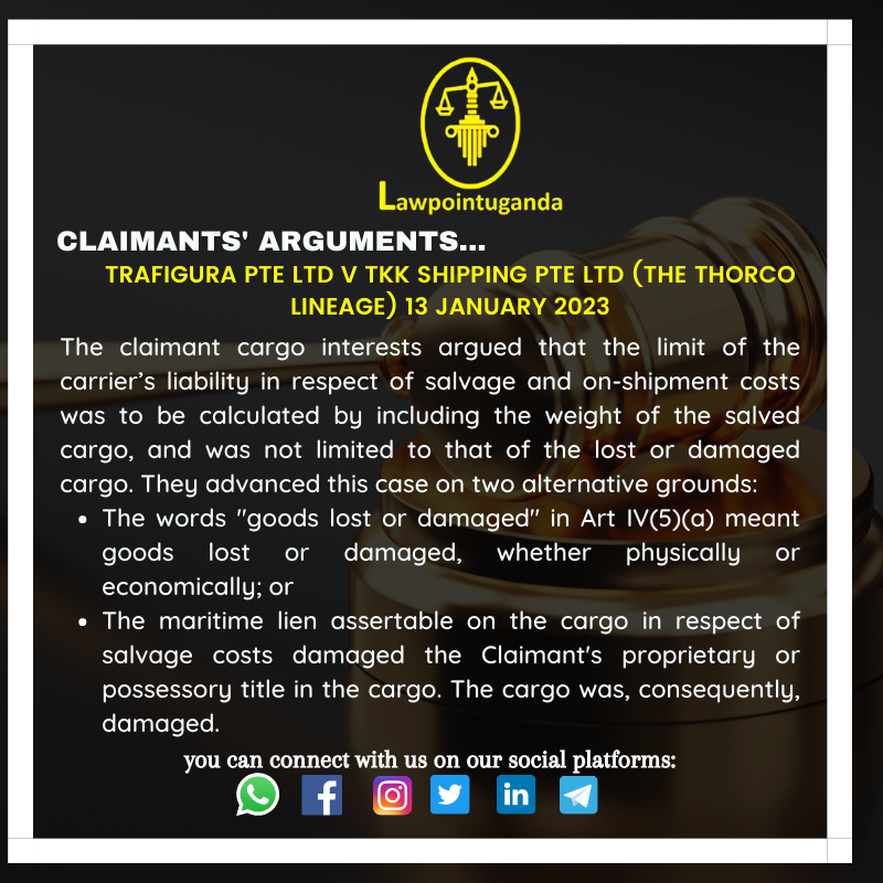Lawpointuganda's tweet photo. Carriers Arguments &amp; the Claimants Arguments... https://t.co/OJn9zMz8Xt