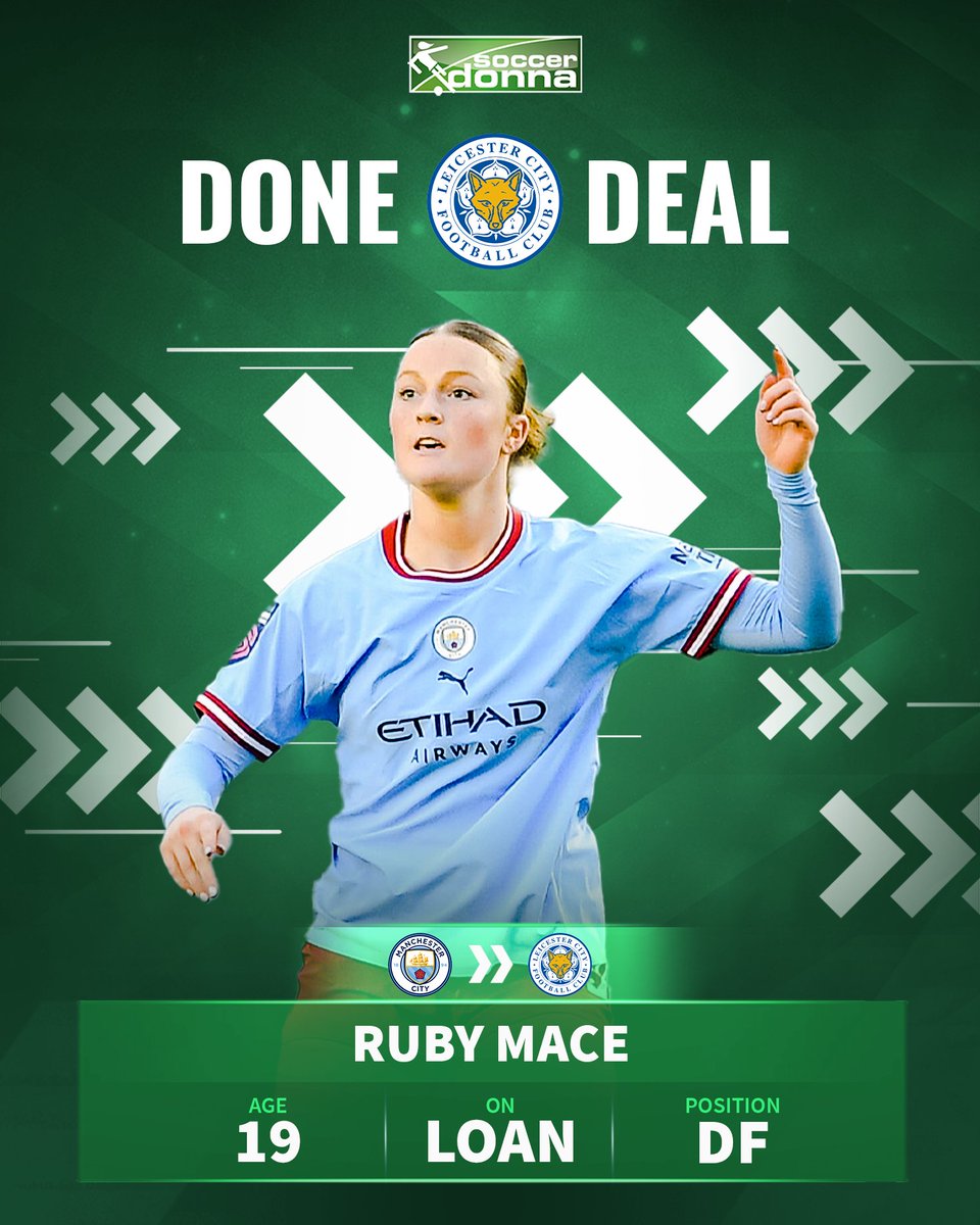 soccerdonna's tweet photo. Nineteen-year-old defender Ruby Mace moves to Leicester City on loan. Will she be able to help the team to get away from the last place in the league? π€
#WSL #BarclaysWSL #RubyMace #LeicesterCity #LeicesterWomen https://t.co/YvvbXhXRAK