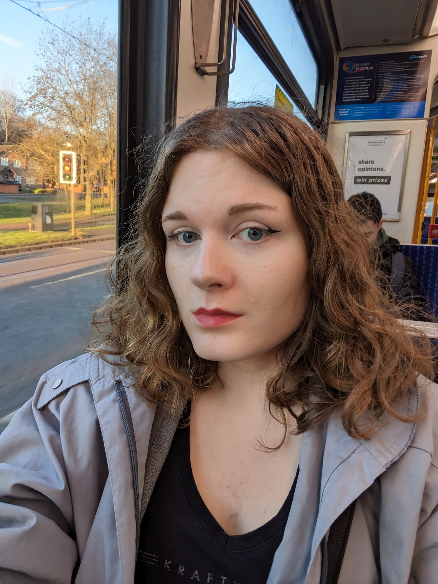 Laura Levett On Twitter selfie Eye Contact On My Way To Birmingham laura-levett-on-twitter-selfie-eye-contact-on-my-way-to-birmingham