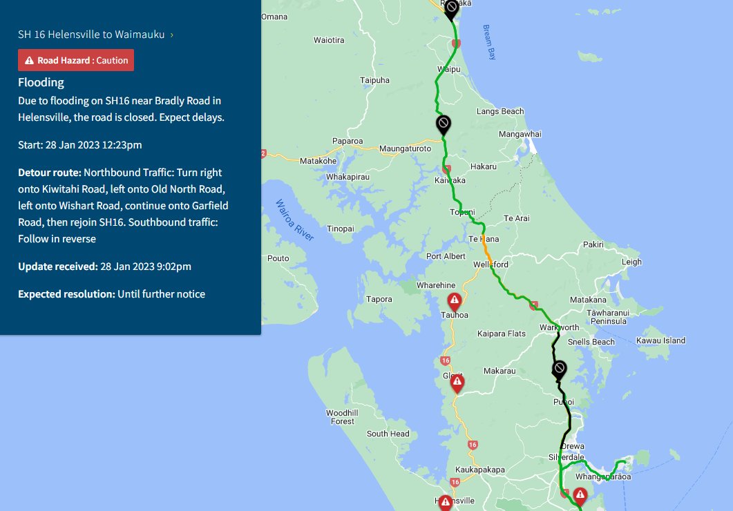 Waka Kotahi NZTA Auckland & Northland on Twitter "UPDATE 1150PM