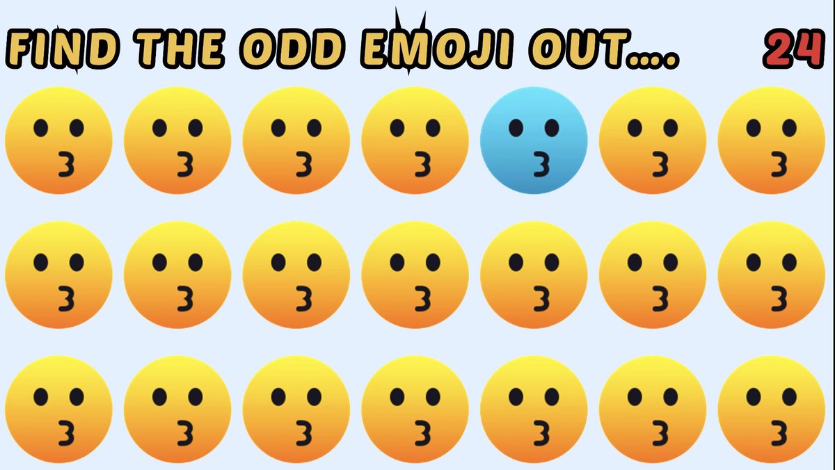 gamestore_YT's tweet photo. Find the Odd Emoji Out | 24 | Emoji Puzzle Quiz | Spot the difference Em... https://t.co/f2usvFWfjx via @YouTube https://t.co/FCVGo01yuY