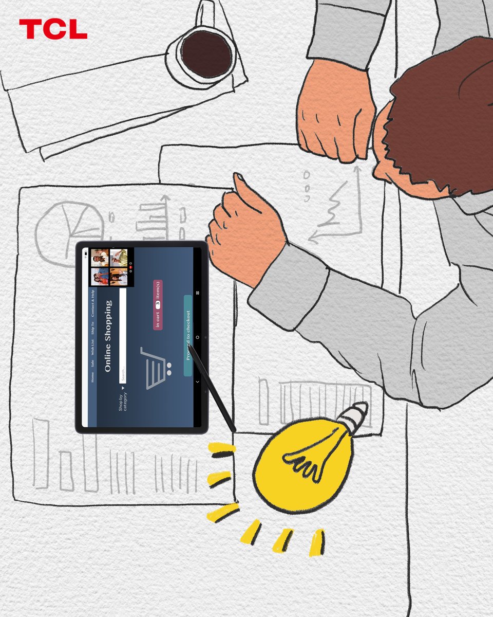 TCLMobileGlobal's tweet photo. That thing you had to buy yesterday. But didn’t. And then forgot. The #TCLNXTPAPER12Pro floating window means you can Add to Basket without leaving your online meeting and no one the wiser.🛒
#AwkwardAhaMoments #InspireGreatness #SeeMeIn2023
https://t.co/i7Ull4drnM https://t.co/FzRW9UNXbf