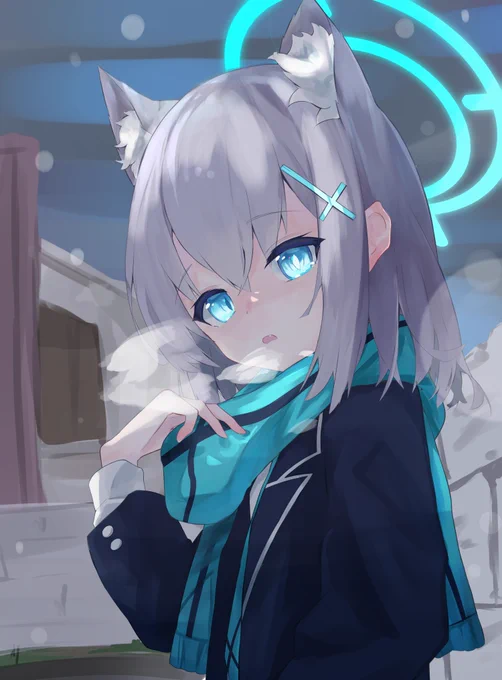…寒いね#ブルアカ  #ブルアカ2周年アート 