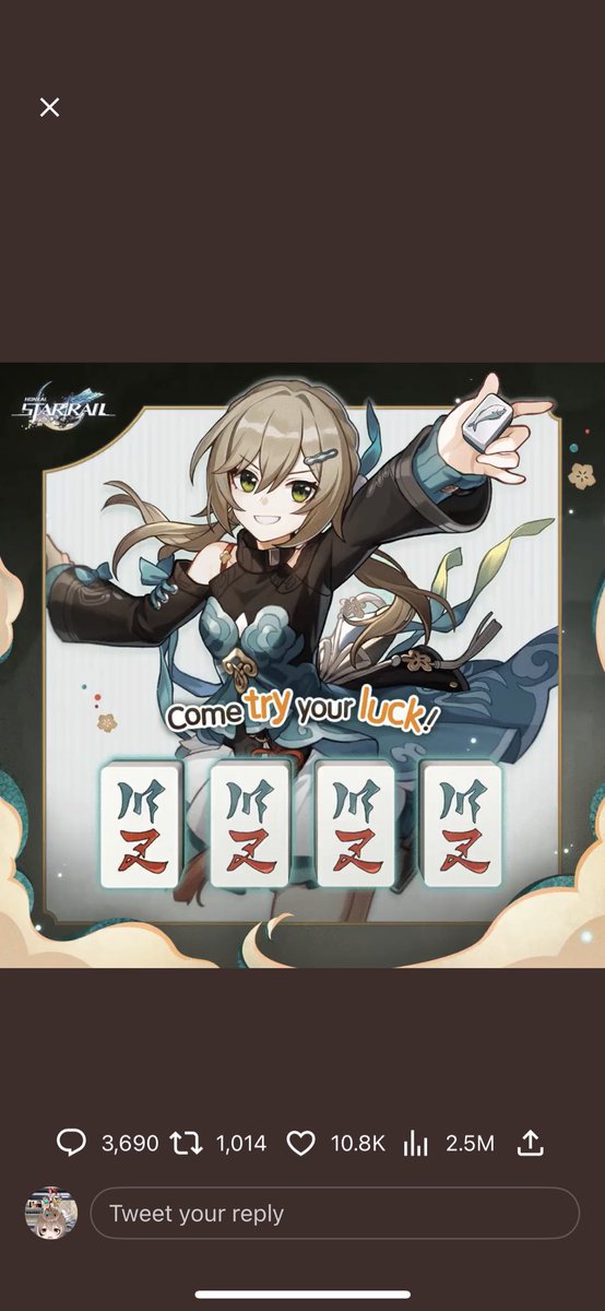 TheGeneralTank's tweet photo. @honkaistarrail Hoyoverse ID: 25395436
@RZarak24 https://t.co/8S8dT2UNzH